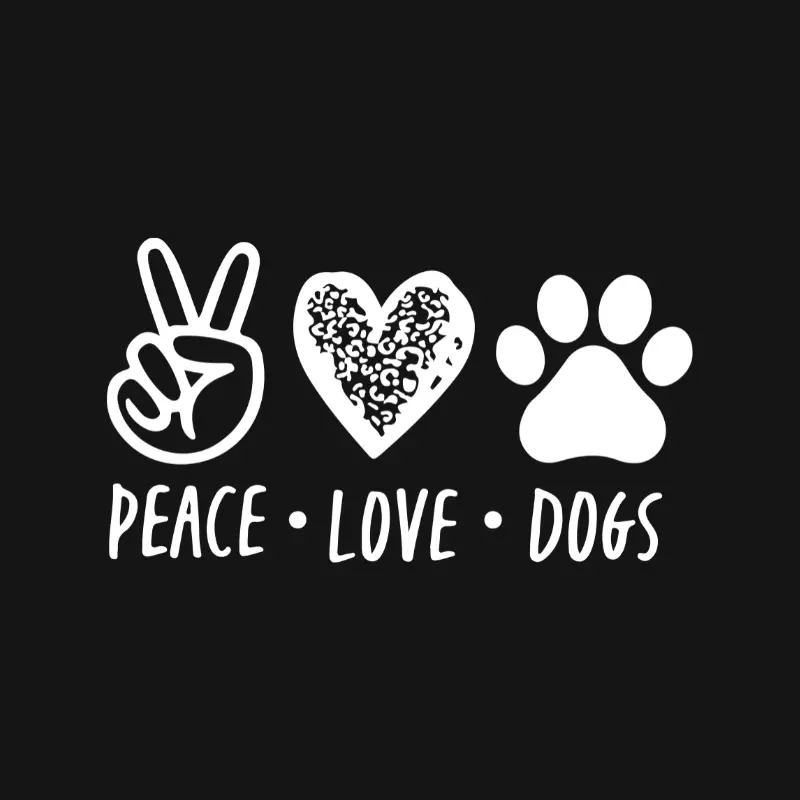 Bark & Purr: Peace Love Dogs | Hoodie Bark & Purr: Peace Love Dogs | Hoodie