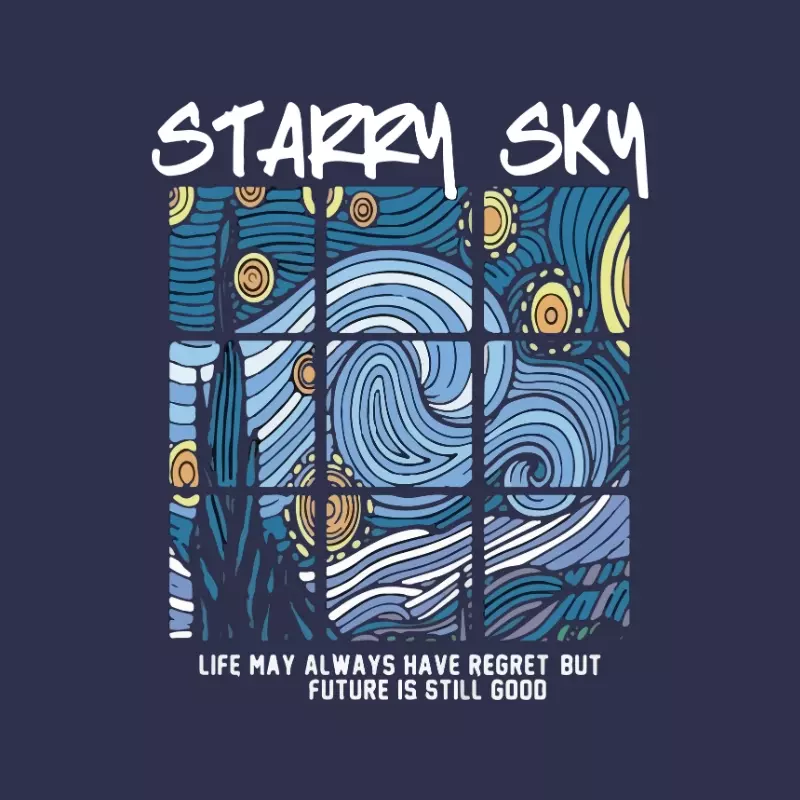 Stamped Souls:Starry sky | Supima T-Shirt