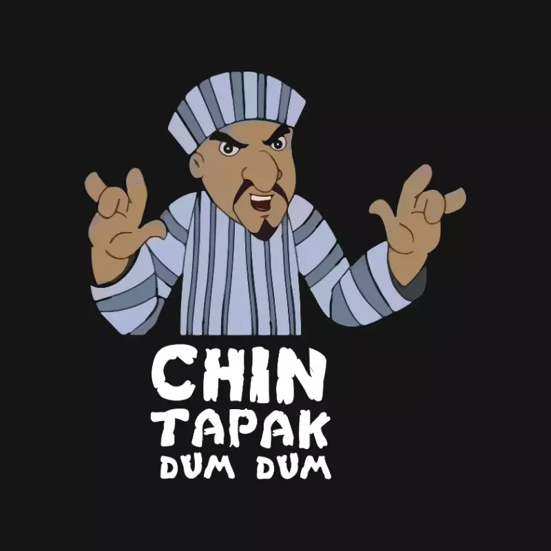 Tamil Dialoge Drip: Chin Tapak Dum Dum | Supima T-Shirt