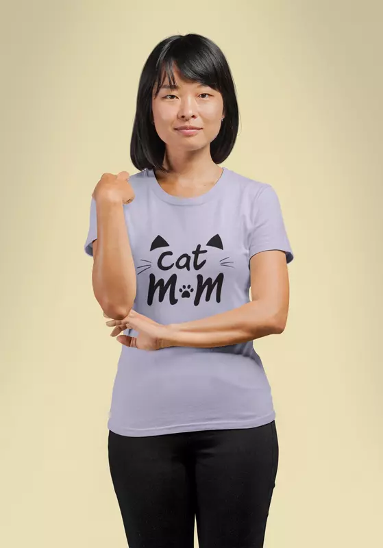 Bark & Purr: Cat Mom |  Supima T-Shirt