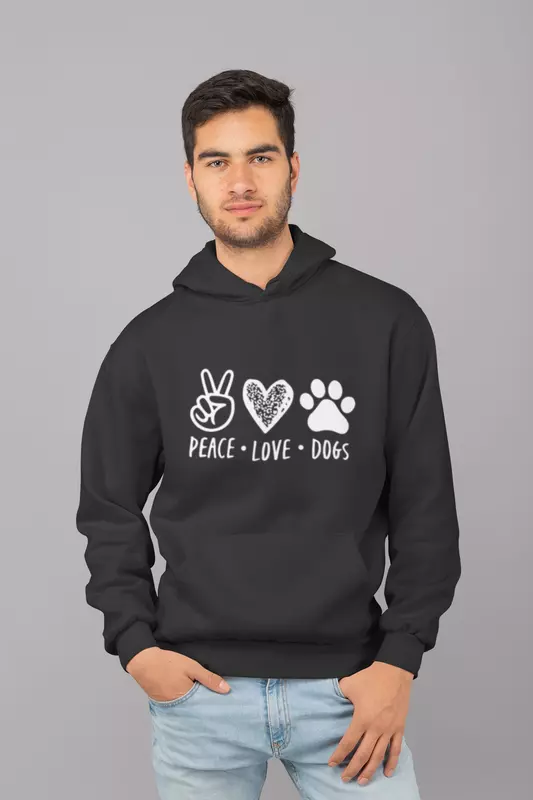 Bark & Purr: Peace Love Dogs | Hoodie