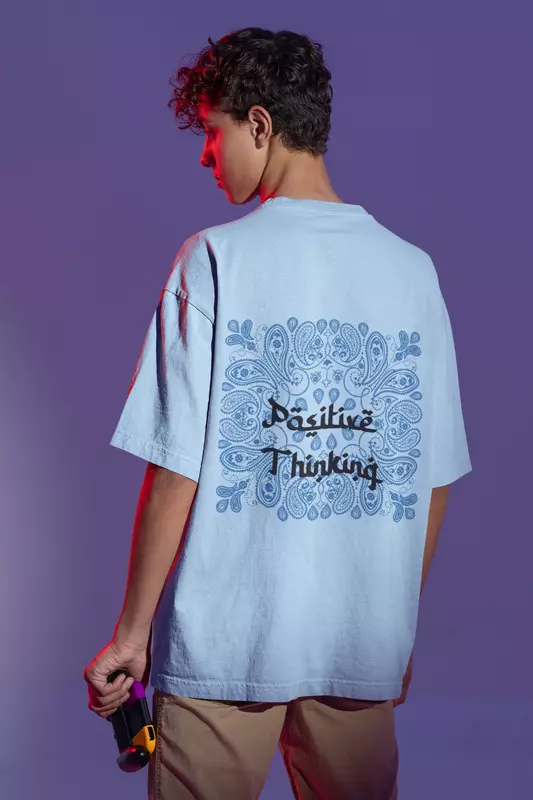 Stamped Souls:Positive thinking |  Oversized T-Shirts