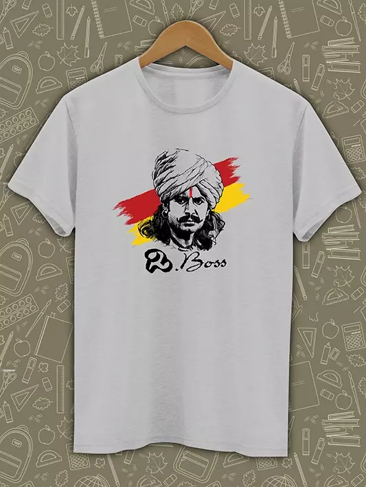 Black Diamond: Sangolli Rayanna - D Boss Darshan Tribute T-Shirt | T-Shirt