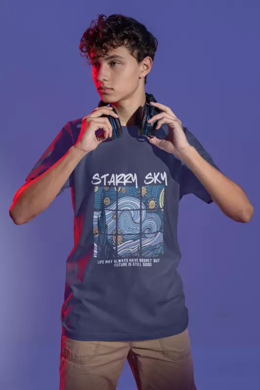 Stamped Souls:Starry sky | Supima T-Shirt