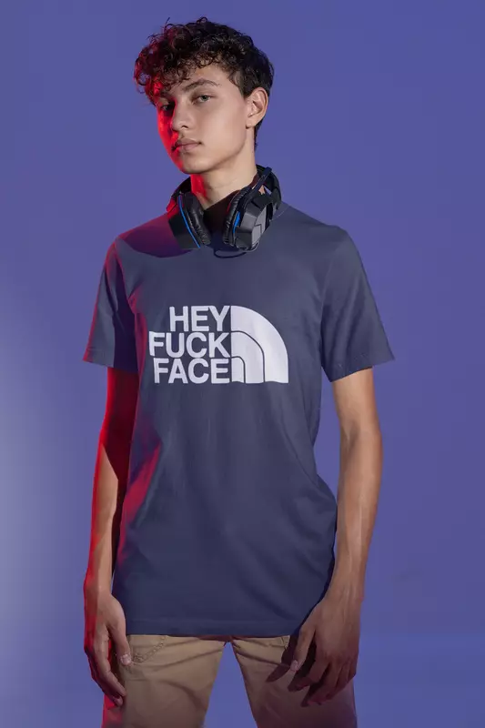 Black Comedy: Hey Fuck Faced | Supima T-Shirt