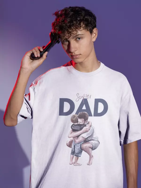 Artdrobe: Super Dad T-shirt | Oversized T-Shirt