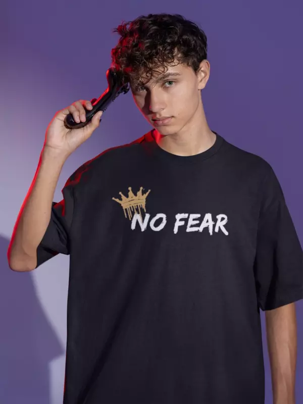 Karthi Tees:  No fear | Oversized T-Shirt