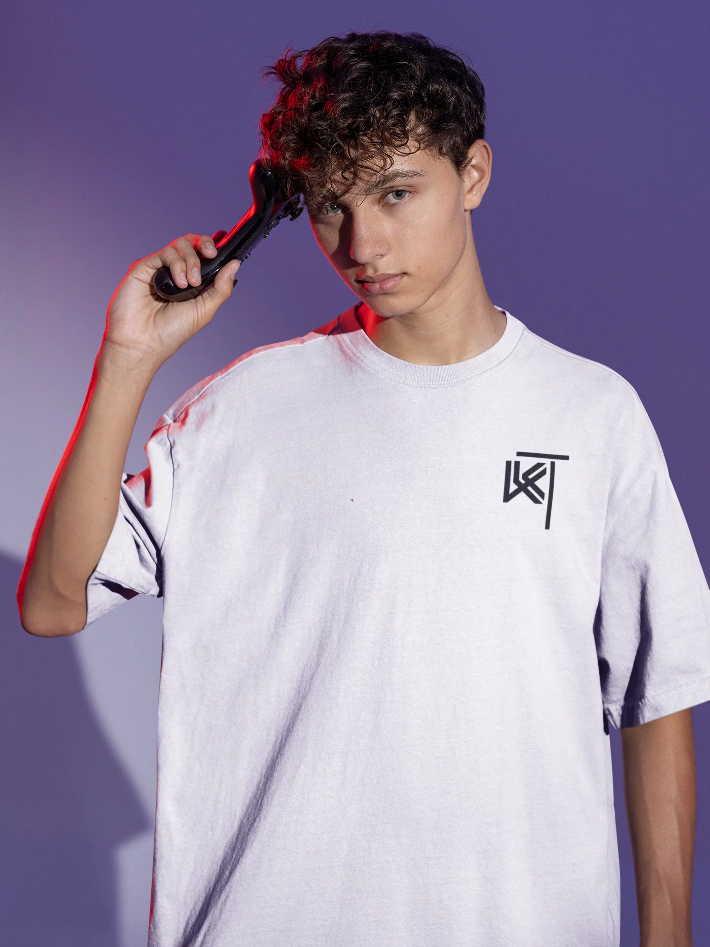 Karthi Tees:  Rock Rap White | Oversized T-Shirt